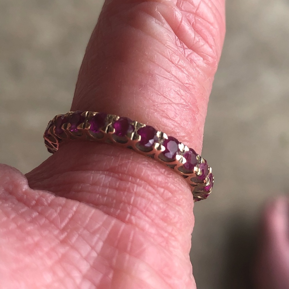 Ruby eternity ring